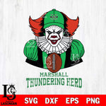 Marshall Thundering Herd Pennywise Horror Sport 9 Svg Eps Dxf Png File, Digital Download