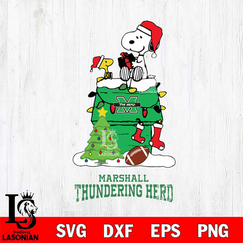 Marshall Thundering Herd Snoopy Sport 11 Svg Eps Dxf Png File, Digital Download
