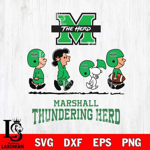 Marshall Thundering Herd Snoopy Sport 12 Svg Eps Dxf Png File, Digital Download