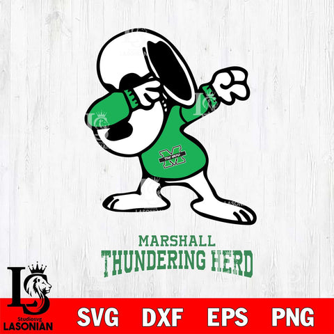 Marshall Thundering Herd Snoopy Sport 3 Svg Eps Dxf Png File, Digital Download