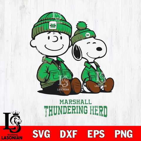 Marshall Thundering Herd Snoopy Sport 6 Svg Eps Dxf Png File, Digital Download