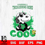 Marshall Thundering Herd Snoopy Sport 7 Svg Eps Dxf Png File, Digital Download