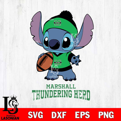 Marshall Thundering Herd Stitch Disney, Svg Eps Dxf Png File, Digital Download