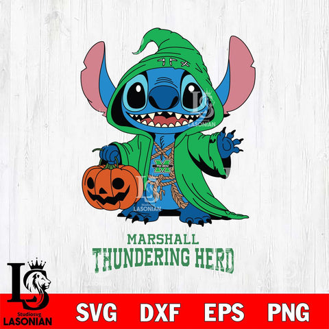 Marshall Thundering Herd Stitch Horror Svg Eps Dxf Png File, NCAA svg, Digital Download, Instant Download