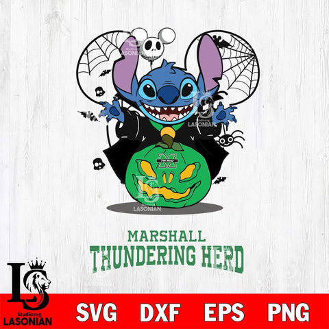 Marshall Thundering Herd Stitch Horror Halloween Svg Eps Dxf Png File, Digital Download, Instant Download