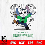 Marshall Thundering Herd Stitch jason voorhees Halloween Svg Eps Dxf Png File, Digital Download, Instant Download