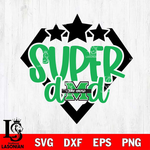 Marshall Thundering Herd Supper Dad Svg Eps Dxf Png File, Digital Download, Instant Download
