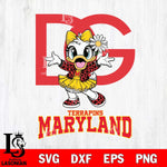 Maryland Terrapins Dolce And Gabbana Daisy Duck Disney Svg Eps Dxf Png File, Digital Download, Instant Download
