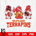 Maryland Terrapins 3 Gnomes Football Svg Eps Dxf Png File, Digital Download, Instant Download