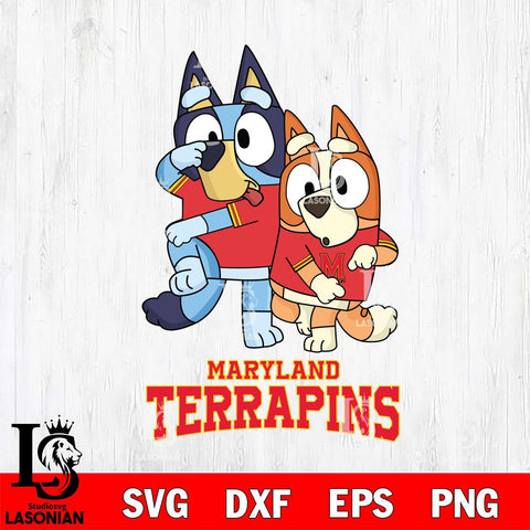 Maryland Terrapins Bluey Chilli Dance Mode Svg Eps Dxf Png File, Digital Download, Instant Download
