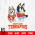 Maryland Terrapins Bluey Chilli Mode Dance Svg Eps Dxf Png File, Digital Download, Instant Download