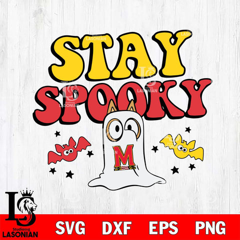 Maryland Terrapins Bluey Halloween Stay Spooky Svg Eps Dxf Png File, Digital Download, Instant Download