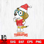 Maryland Terrapins Christmas Bluey Honey Sport Cut Files,Bluey Cricut,Christmas Svg , Bluey svg , Digital Download, dxf eps png pdf file
