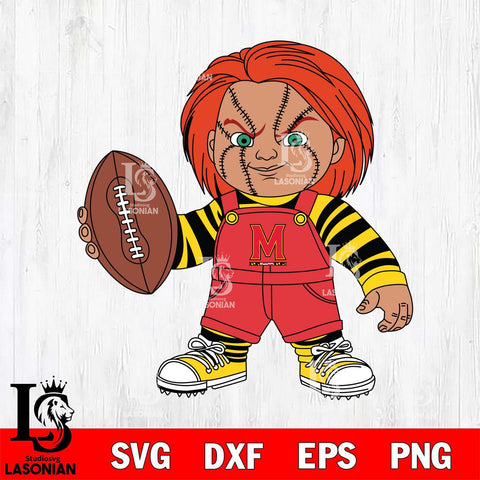Maryland Terrapins Chucky Horror 12 Svg Eps Dxf Png File, NCAA svg, Digital Download, Instant Download