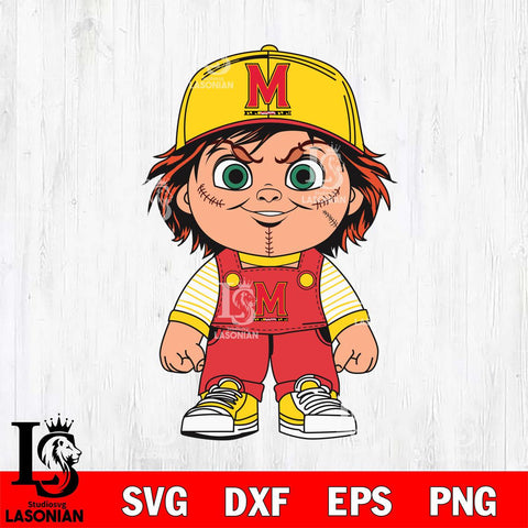 Maryland Terrapins Chucky Horror Svg Eps Dxf Png File, NCAA svg, Digital Download, Instant Download