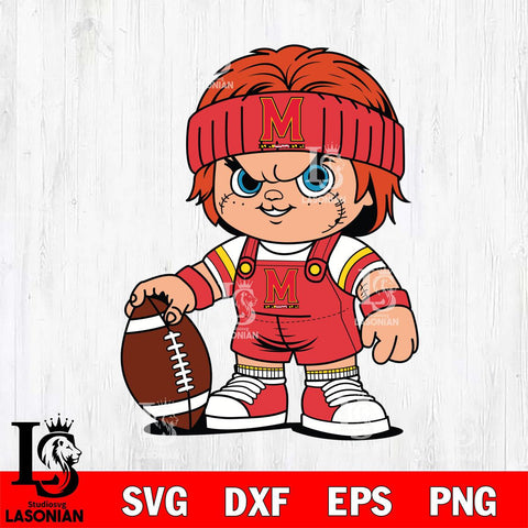 Maryland Terrapins Chucky Horror 5 Svg Eps Dxf Png File, NCAA svg, Digital Download, Instant Download