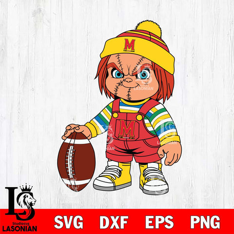 Maryland Terrapins Chucky Horror 6 Svg Eps Dxf Png File, NCAA svg, Digital Download, Instant Download