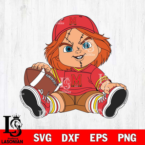 Maryland Terrapins Chucky Horror 8 Svg Eps Dxf Png File, NCAA svg, Digital Download, Instant Download