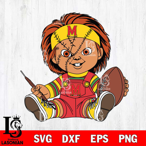 Maryland Terrapins Chucky Horror 9 Svg Eps Dxf Png File, NCAA svg, Digital Download, Instant Download