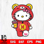 Maryland Terrapins Cute Hello Kitty Svg Eps Dxf Png File, Digital Download, Instant Download