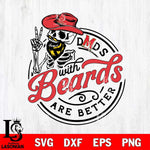 Maryland Terrapins Dad With Beard Are Better Svg Eps Dxf Png File, Digital Download, Instant Download