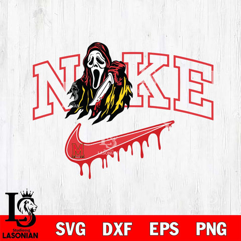 Maryland Terrapins Ghostface Nike Svg Eps Dxf Png File, Digital Download, Instant Download