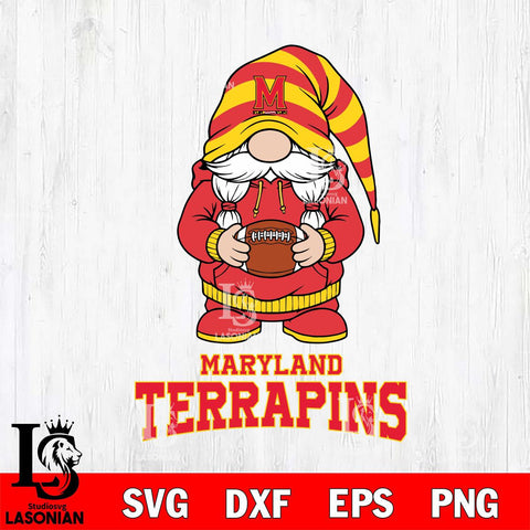 Maryland Terrapins Gnome Sport File Cut, NCAA SVG, Digital Download , Criucut , Silhouette