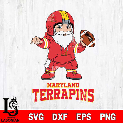Maryland Terrapins Gnome football player File Cut, NCAA SVG, Digital Download , Criucut , Silhouette