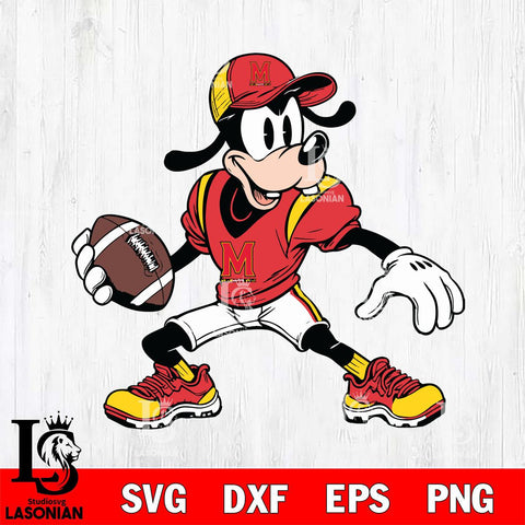 Maryland Terrapins Goofy Svg Eps Dxf Png File, NCAA svg, Digital Download, Instant Download