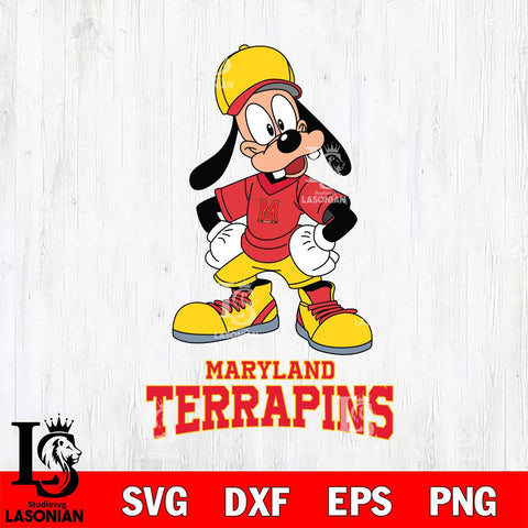 Maryland Terrapins Goofy Sport SVG DXF EPS PNG FILE,NCAA svg ,Football Digital Download,Instant Download, Silhouette