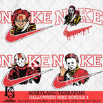 Maryland Terrapins Halloween Nike NCAA Bundle 4 Svg Eps Dxf Png File, Digital Download, Instant Download