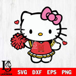 Maryland Terrapins Hello Kitty Cheerleader 6 Svg Eps Dxf Png File, Digital Download, Instant Download