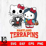 Maryland Terrapins Hello Kitty Horror 11 Svg Eps Dxf Png File, Digital Download