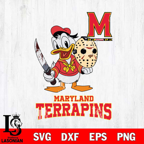 Maryland Terrapins Jason Voorhees 12 Svg Eps Dxf Png File, Digital Download