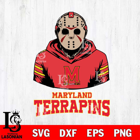 Maryland Terrapins Jason Voorhees 4 Svg Eps Dxf Png File, Digital Download