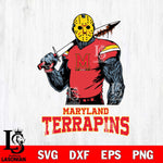 Maryland Terrapins Jason Voorhees 7 Svg Eps Dxf Png File, Digital Download