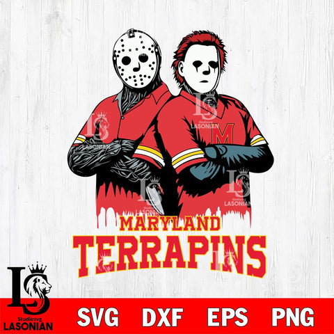 Maryland Terrapins Jason Voorhees 8 Svg Eps Dxf Png File, Digital Download