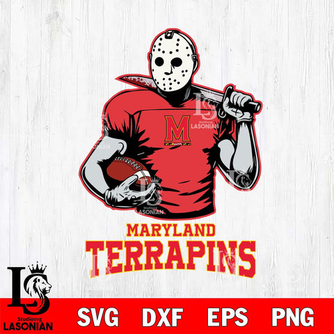 Maryland Terrapins Jason Voorhees 9 Svg Eps Dxf Png File, Digital Download