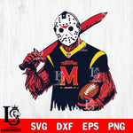 Maryland Terrapins Jason Voorhees Horror 11 Svg Eps Dxf Png File, NCAA svg, Digital Download, Instant Download