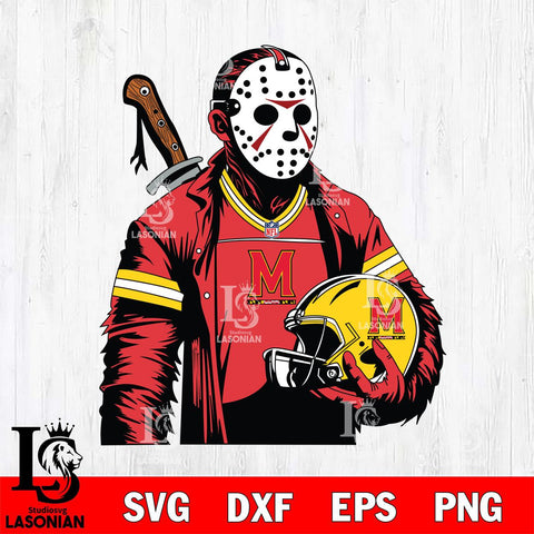 Maryland Terrapins Jason Voorhees Horror 2 Svg Eps Dxf Png File, NCAA svg, Digital Download, Instant Download