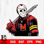 Maryland Terrapins Jason Voorhees Horror 7 Svg Eps Dxf Png File, NCAA svg, Digital Download, Instant Download