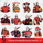 Maryland Terrapins Jason Voorhees Horror Bundle 12 SVG Eps Dxf Png File, bundle NCAA svg, Digital Download, Instant Download
