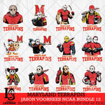 Maryland Terrapins Jason Voorhees NCAA Bundle 12 SVG Svg Eps Dxf Png File, Digital Download
