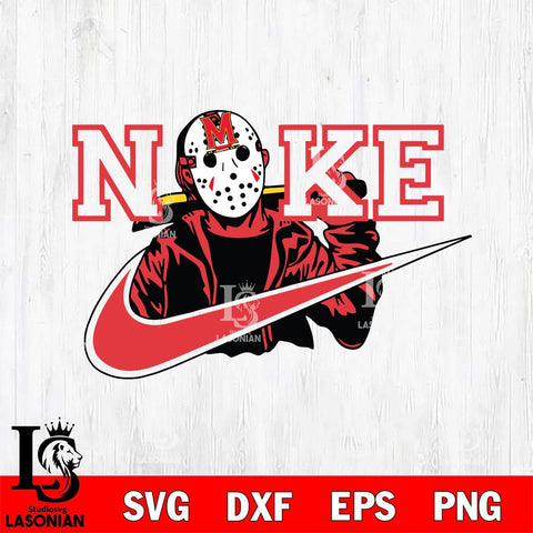 Maryland Terrapins Jason Voorhees Nike Svg Eps Dxf Png File, Digital Download, Instant Download