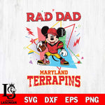 Maryland Terrapins Mickey Mouse Sport Rad Dad SVG DXF EPS PNG FILE, NCAA File Cut,Digital Download,Instant Download