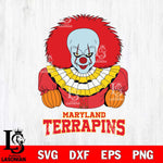 Maryland Terrapins Pennywise Horror Sport 3 Svg Eps Dxf Png File, Digital Download