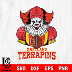 Maryland Terrapins Pennywise Horror Sport 9 Svg Eps Dxf Png File, Digital Download