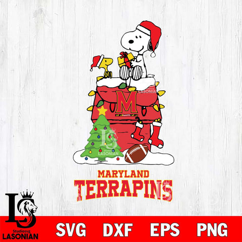 Maryland Terrapins Snoopy Sport 11 Svg Eps Dxf Png File, Digital Download