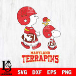 Maryland Terrapins Snoopy Sport Svg Eps Dxf Png File, Digital Download