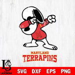 Maryland Terrapins Snoopy Sport 3 Svg Eps Dxf Png File, Digital Download